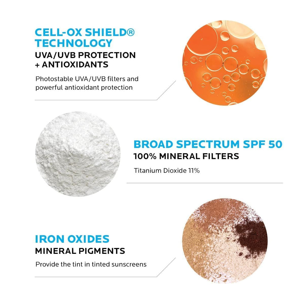 Travel-friendly 50 ml Anthelios tinted sunscreen packaging by La Roche-Posay