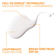 Sunscreen application on cheek demonstrates lightweight makeup-ready protection.