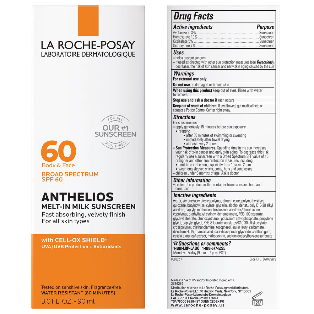 Dermatologist-tested Melt-In Milk leaves a dry, lightweight touch on skin
