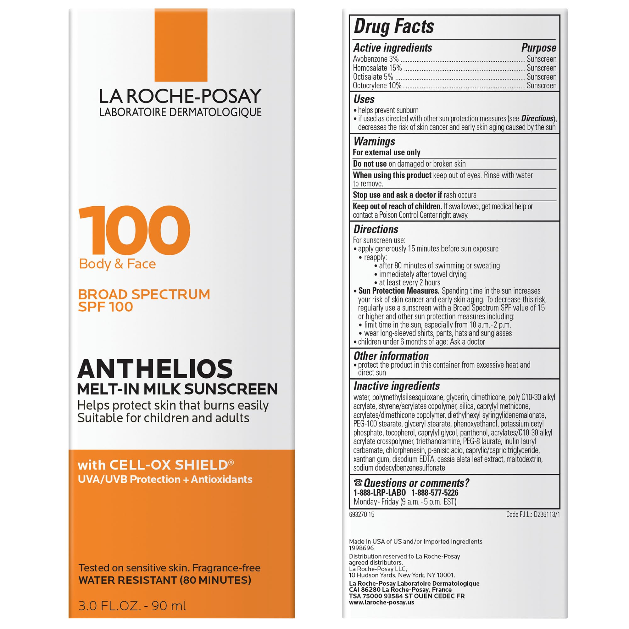 Travel size packaging ideal for on-the-go sun protection routines.
