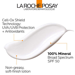 La Roche-Posay Anthelios Mineral Sunscreen being massaged into skin for a soft finish.