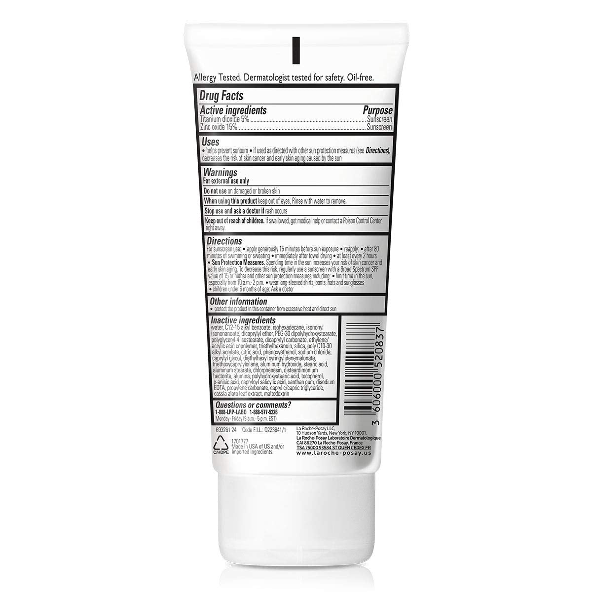 La Roche-Posay Anthelios Mineral Sunscreen dispenser demonstrates easy face and body use.