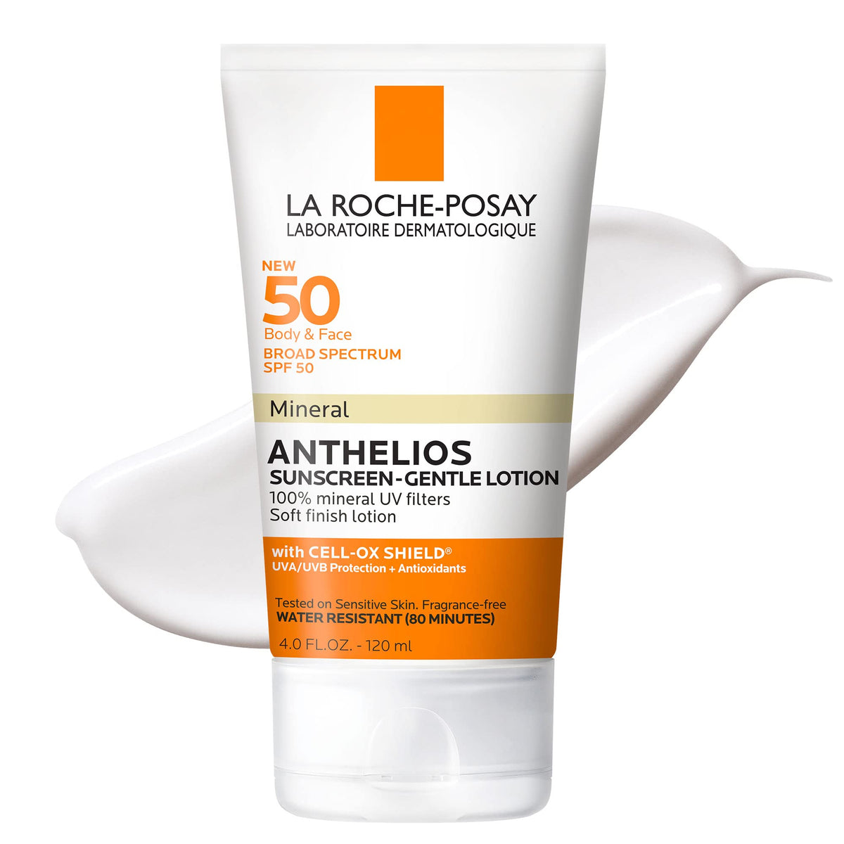 La Roche-Posay Anthelios Mineral Sunscreen bottle provides oil-free protection for face and body.