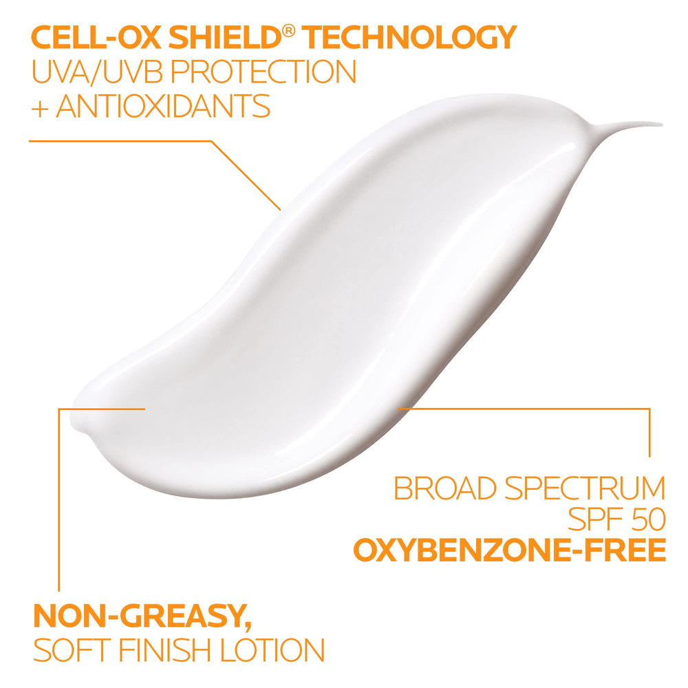La Roche-Posay Anthelios mineral sunscreen highlights titanium dioxide filter for mineral protection.