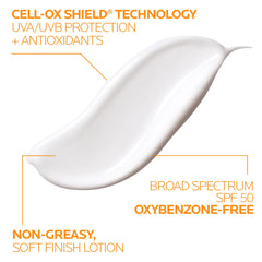 La Roche-Posay Anthelios mineral sunscreen highlights titanium dioxide filter for mineral protection.