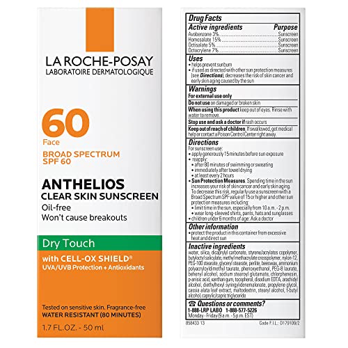 La Roche-Posay Anthelios SPF60, textura mate y seca al tacto para uso diario.