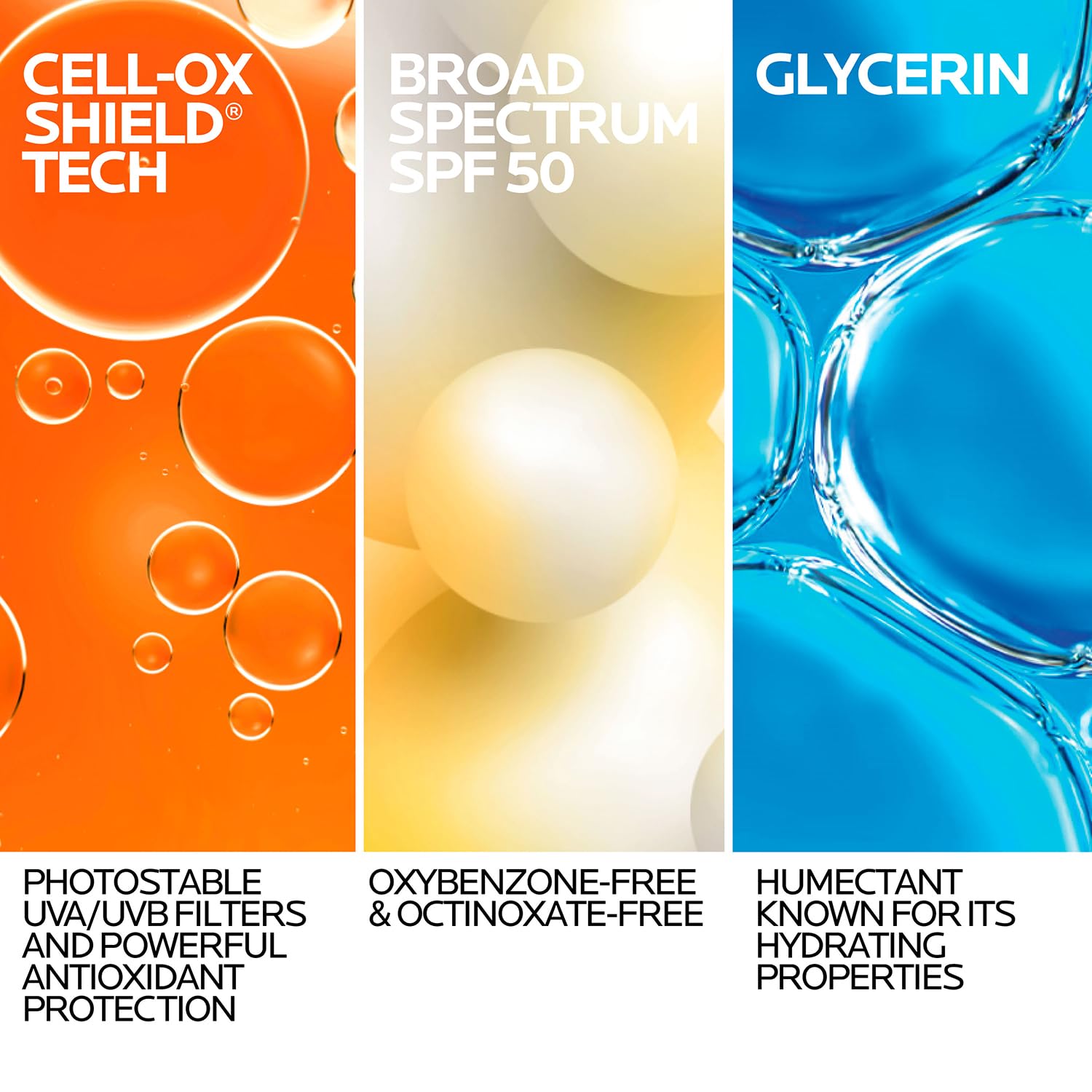 Body application of La Roche-Posay Anthelios UV Pro-Sport for full-skin coverage while active.