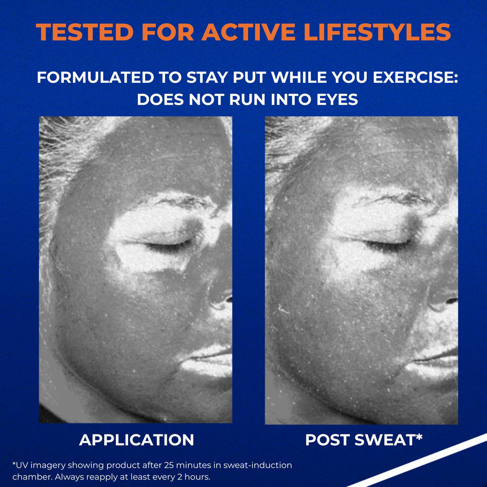 Invisible finish on diverse skin tones after applying Anthelios UV Pro-Sport.
