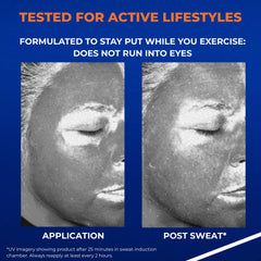 Invisible finish on diverse skin tones after applying Anthelios UV Pro-Sport.