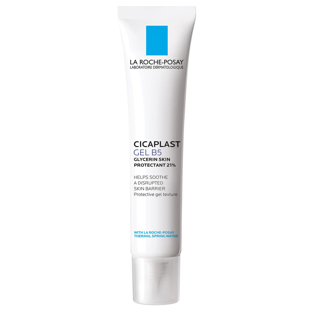 La Roche-Posay Cicaplast Gel B5 packaging highlights protective gel for cracked skin.