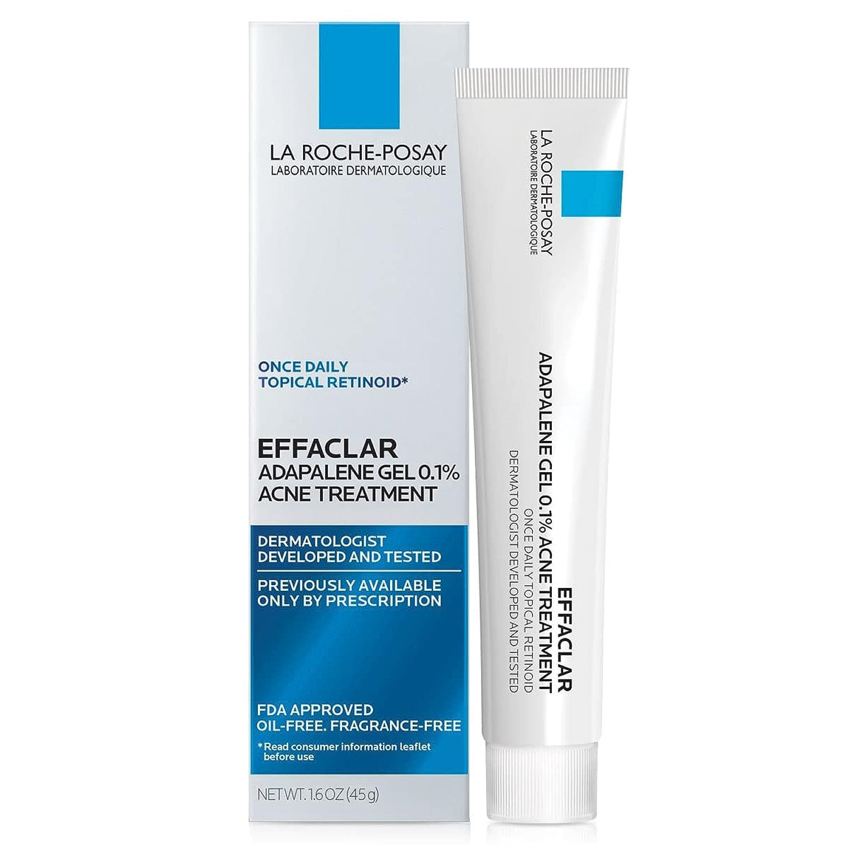 La Roche-Posay Effaclar Adapalene Gel bottle ready for daily acne care.