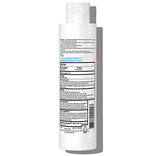 La Roche-Posay Effaclar Clarifying Solution used with a cotton pad for exfoliation.
