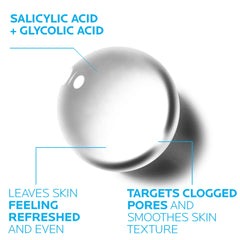 La Roche-Posay Effaclar Clarifying Solution helps refine pores and texture.
