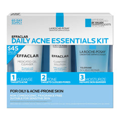 La Roche-Posay Effaclar daily acne kit cleanser pump for oil control
