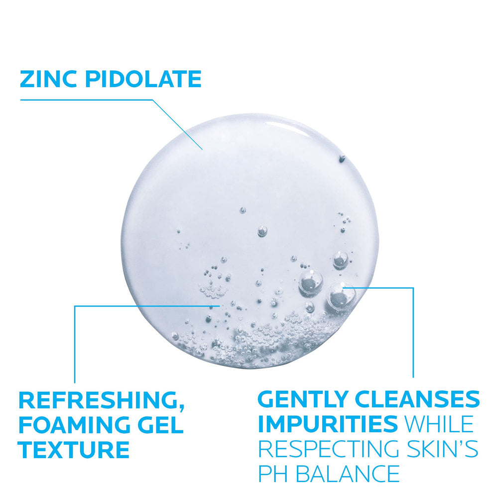 La Roche-Posay Effaclar dermatologist-tested seal close-up.