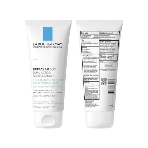 Label highlight showing 6.76 oz size and design of Effaclar Dual.