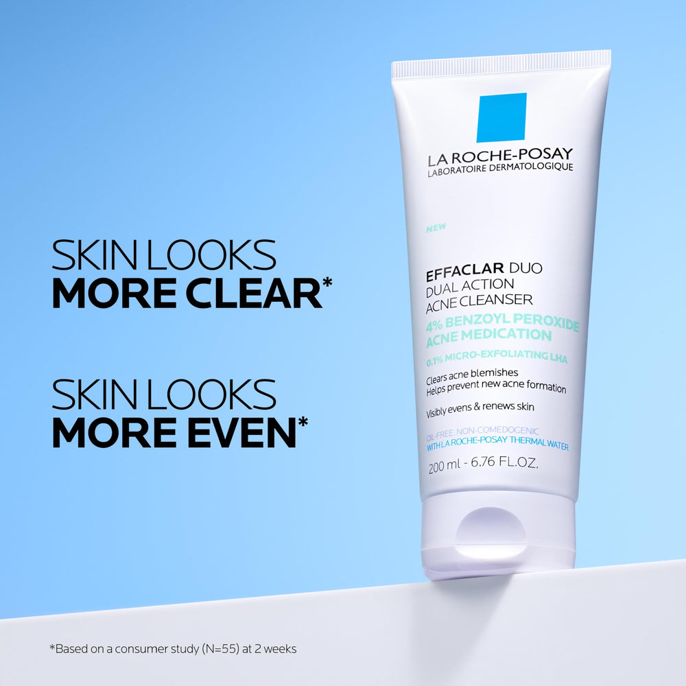Effaclar Dual bottle photographed with natural light to emphasize clean design.