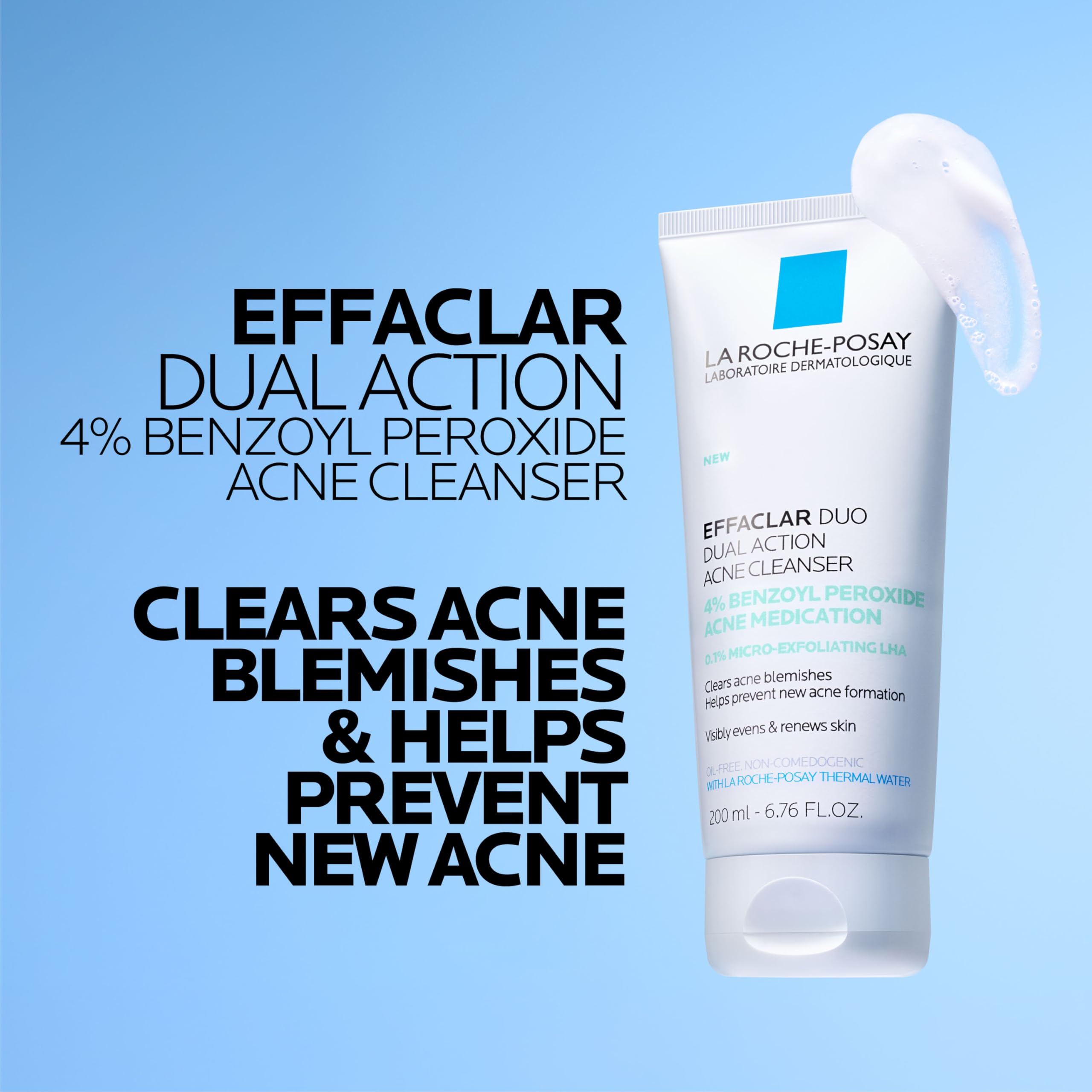 Product label close-up highlighting fragrance-free, paraben-free, and oil-free formula.