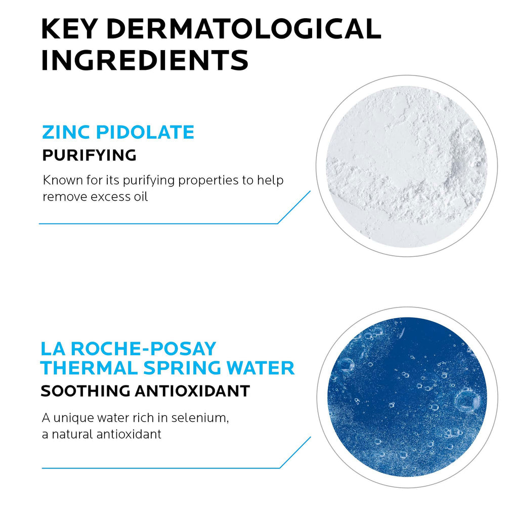 Effaclar foaming gel lather close-up showing cleansing action.