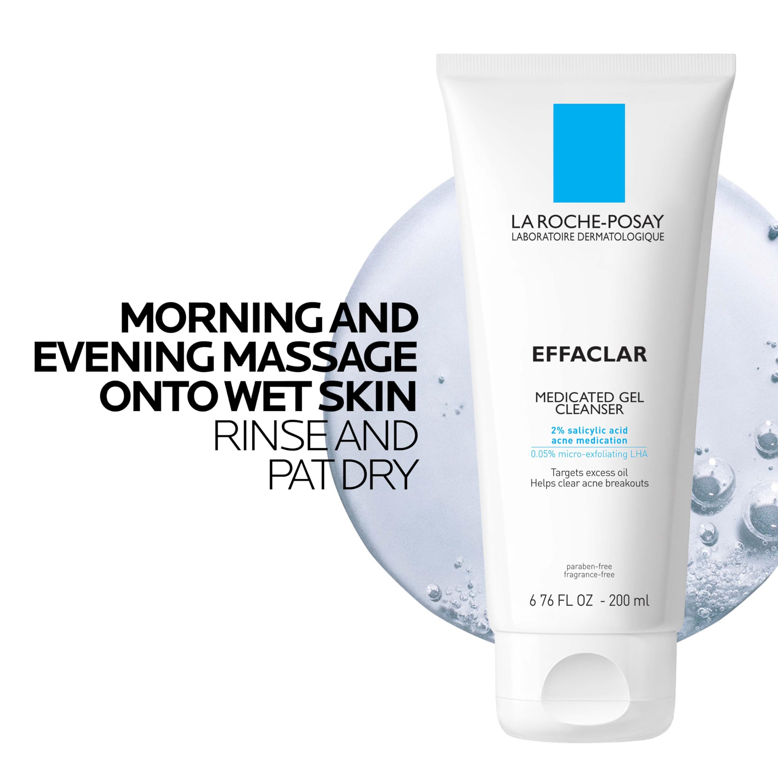 La Roche-Posay Effaclar gel uso diario para piel grasa.