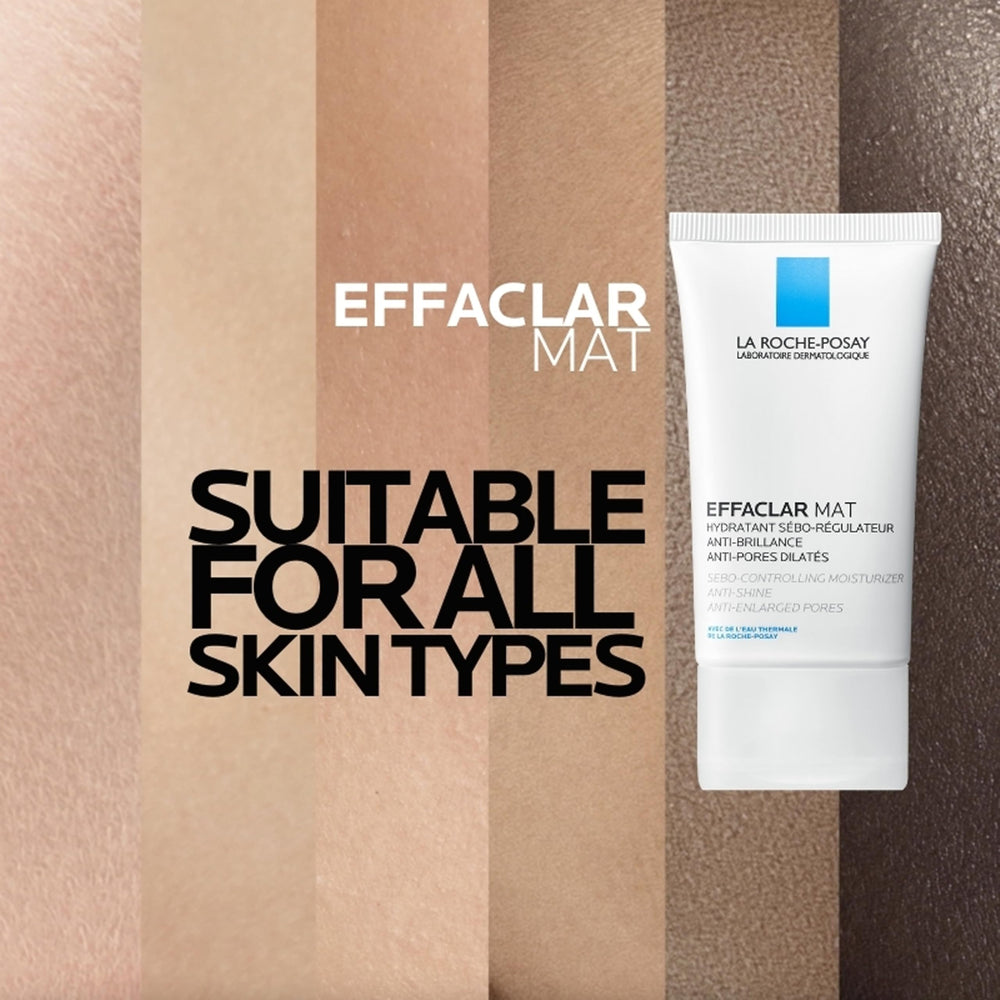 Effaclar Mat matte-finish shot communicates long-lasting shine control for oily skin.