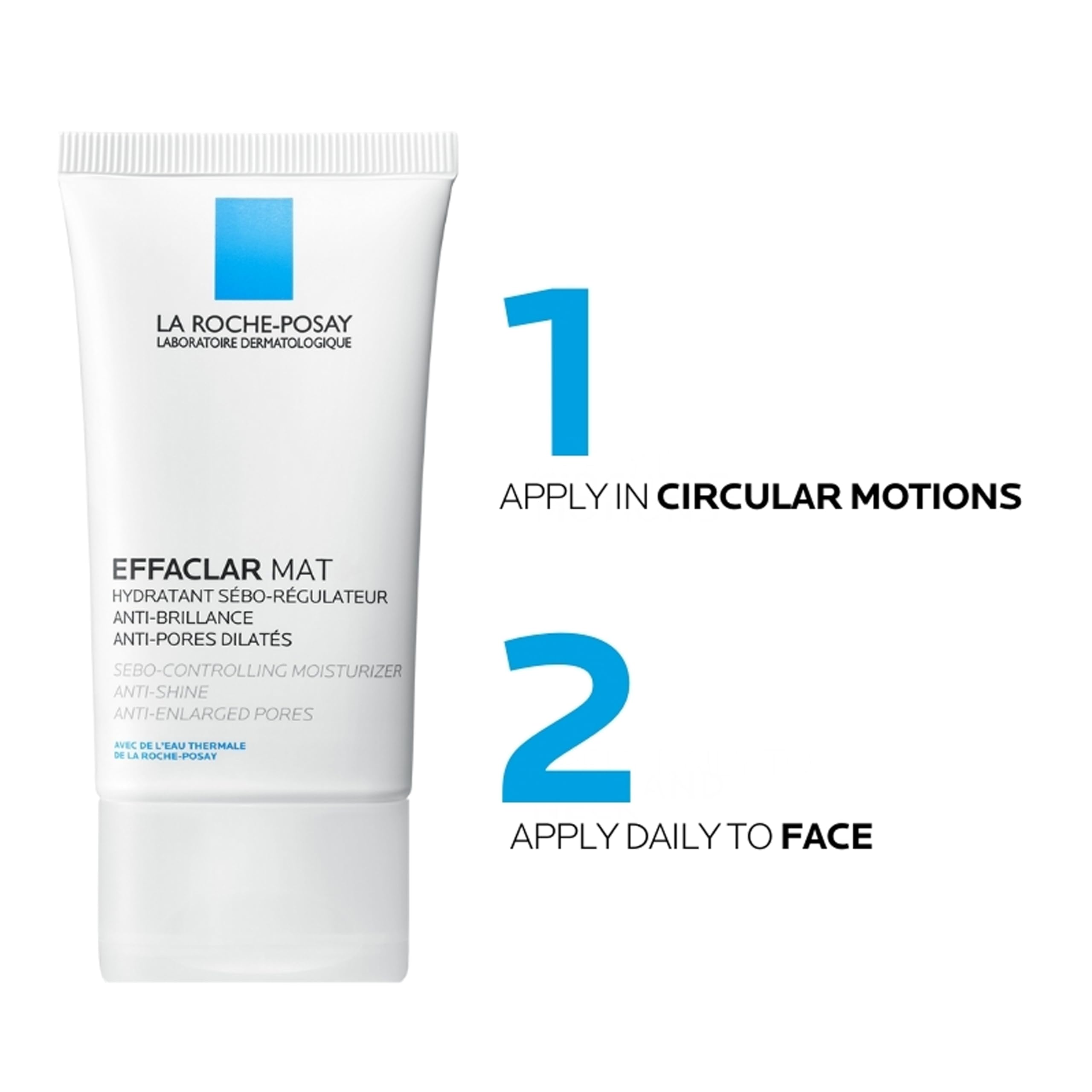 La Roche-Posay Effaclar Mat skin appearance after use suggests smoother, balanced texture.
