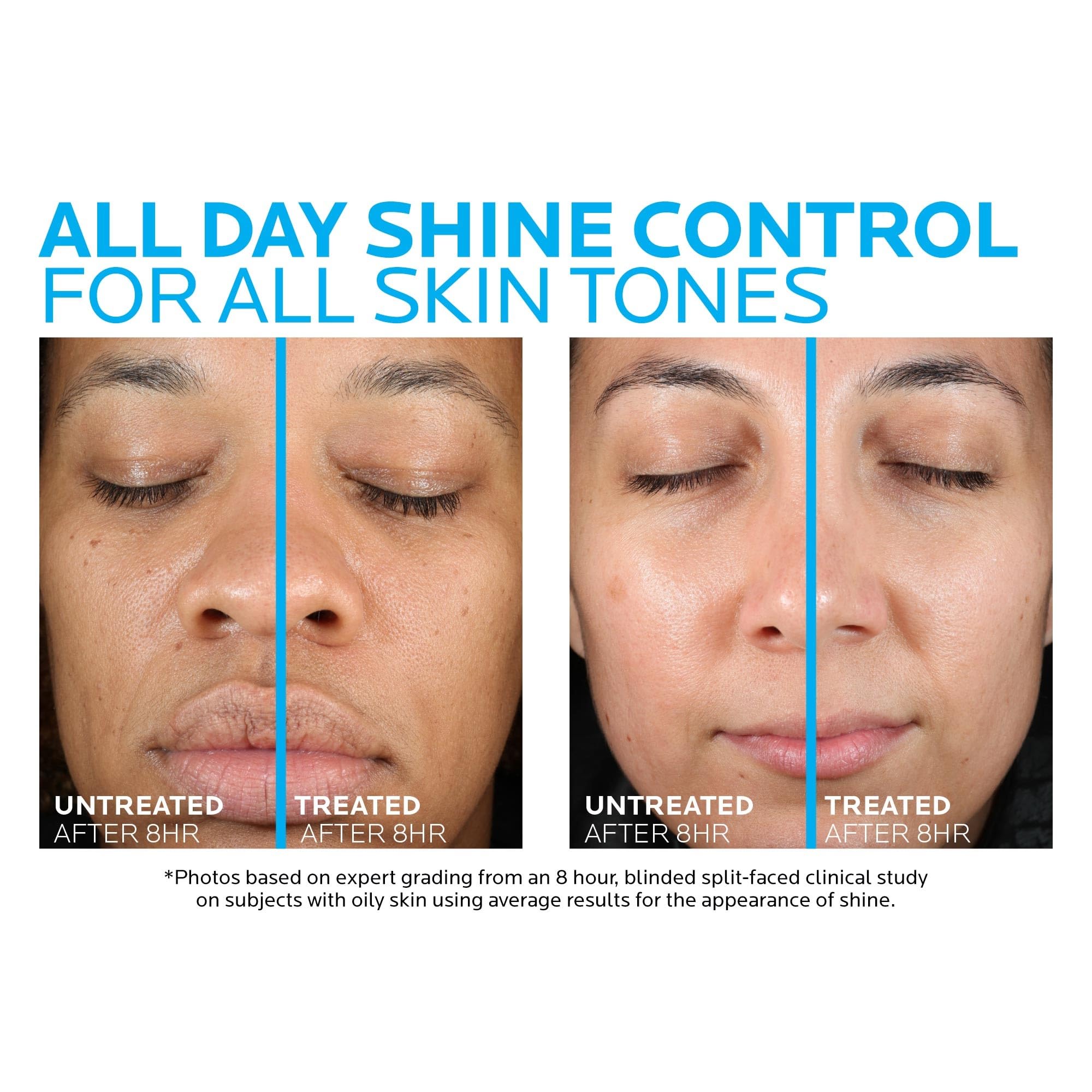 Effaclar cleanser close-up showing salicylic acid action for clearer pores.