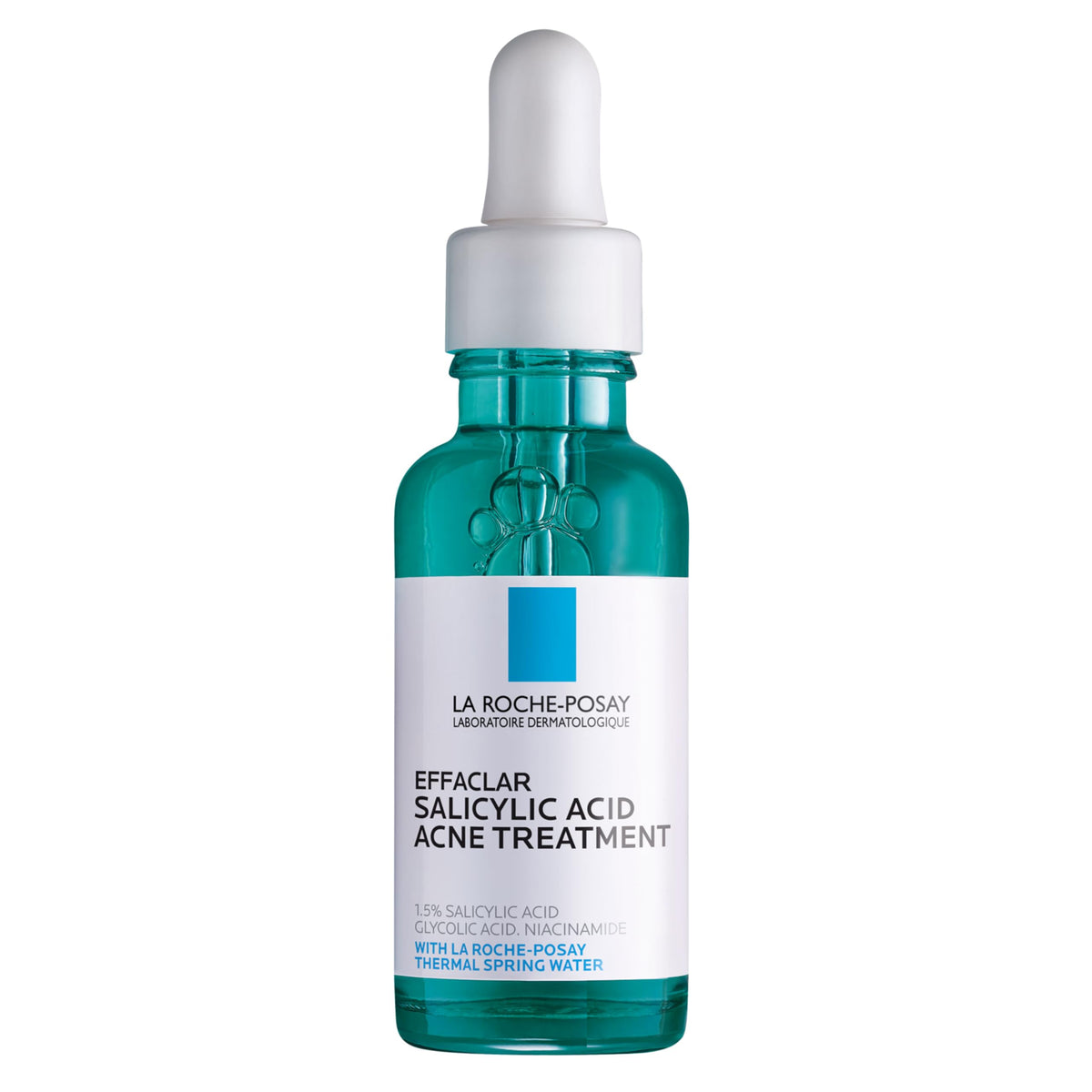 La Roche-Posay Effaclar Serum bottle with pump enables precise, controlled application.