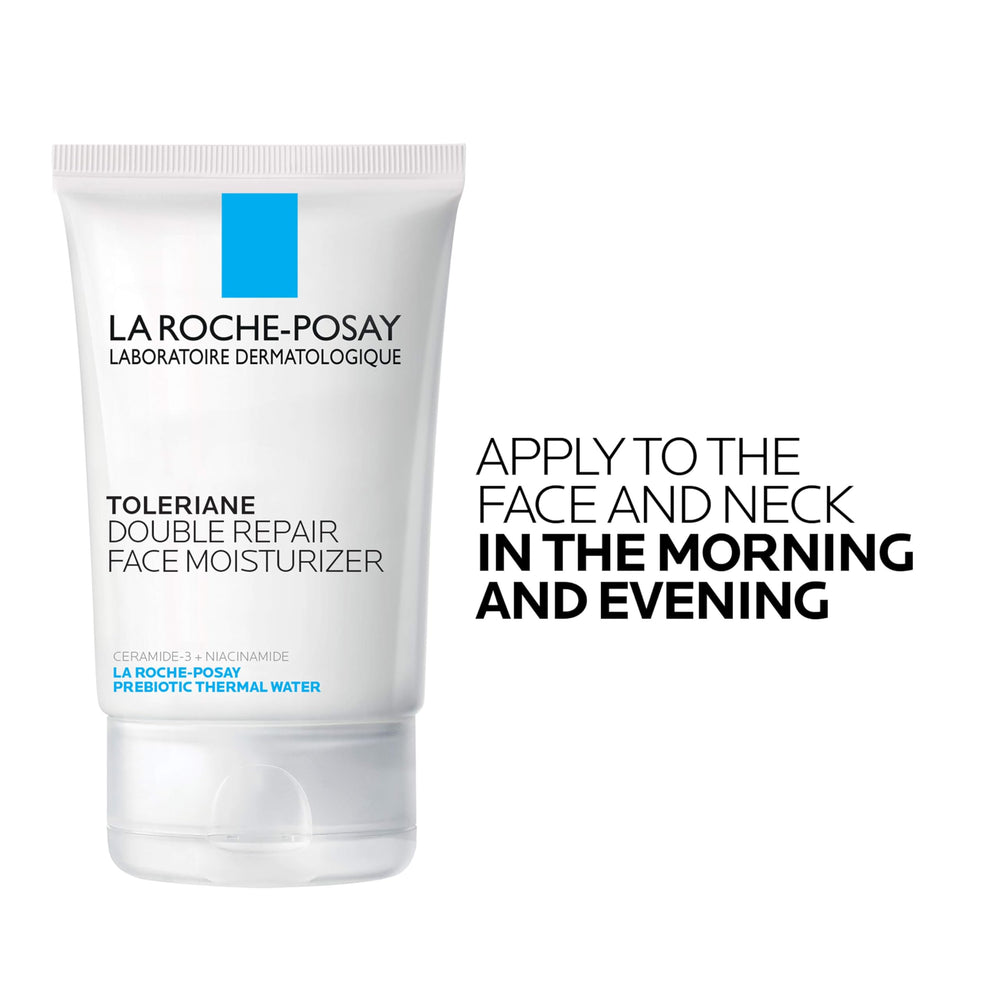 Fragrance-free packaging of La Roche-Posay product line shown.
