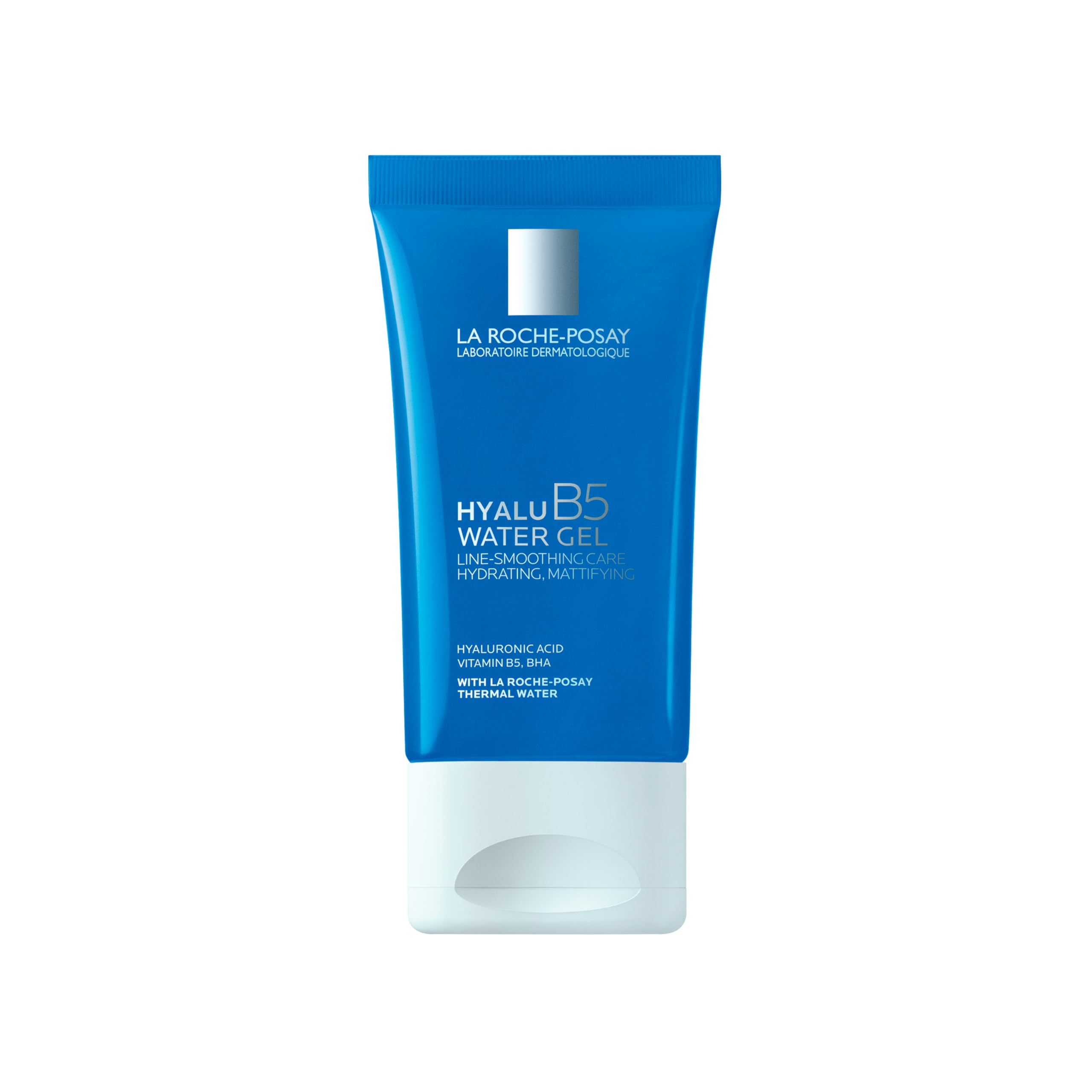 La Roche-Posay Hyalu B5 Water Gel bottle pour enables easy, mess-free morning hydration.