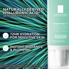 Close-up of Hydraphase HA Light texture showing lightweight, non-greasy finish.