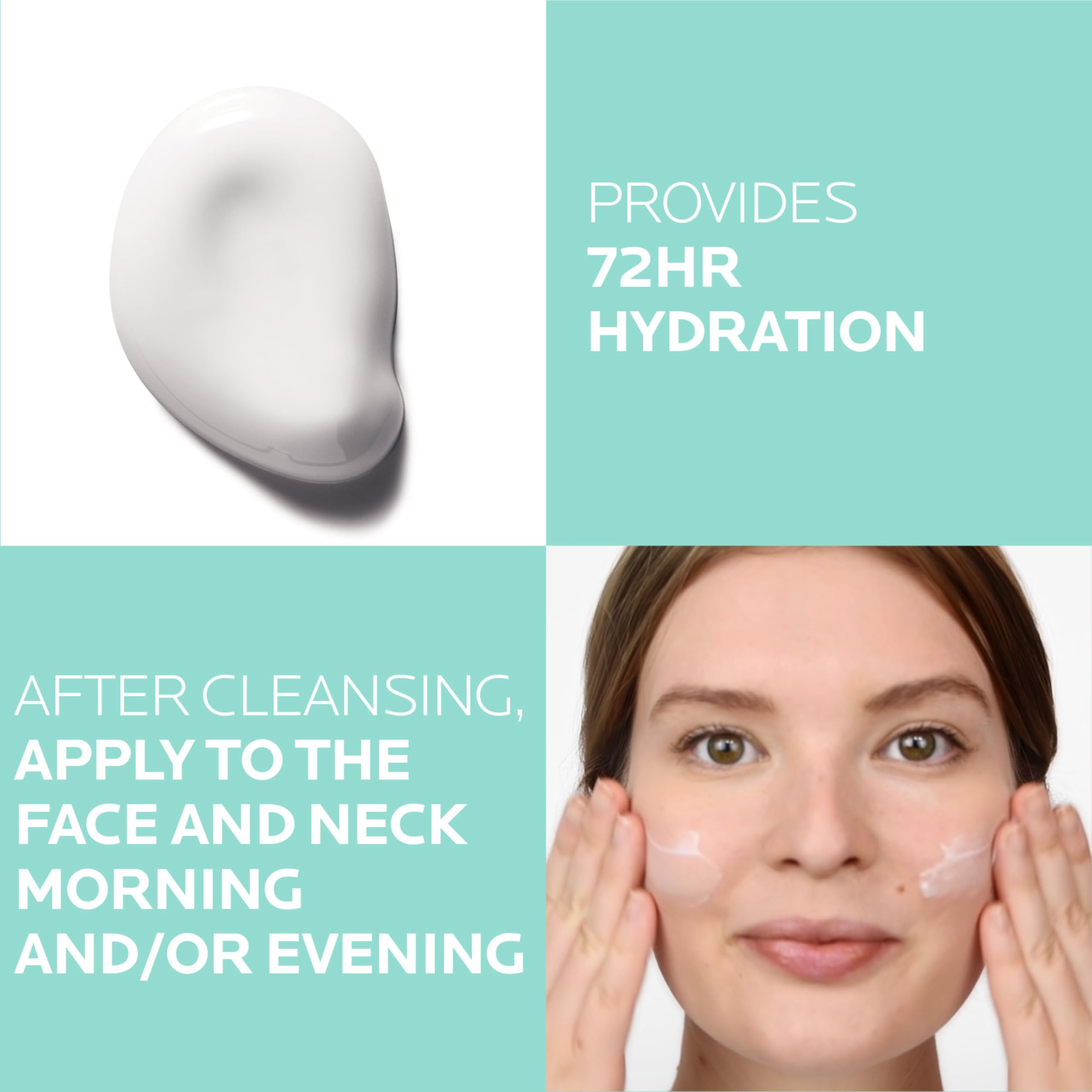 Morning and evening use scene for daily Hydraphase hydration