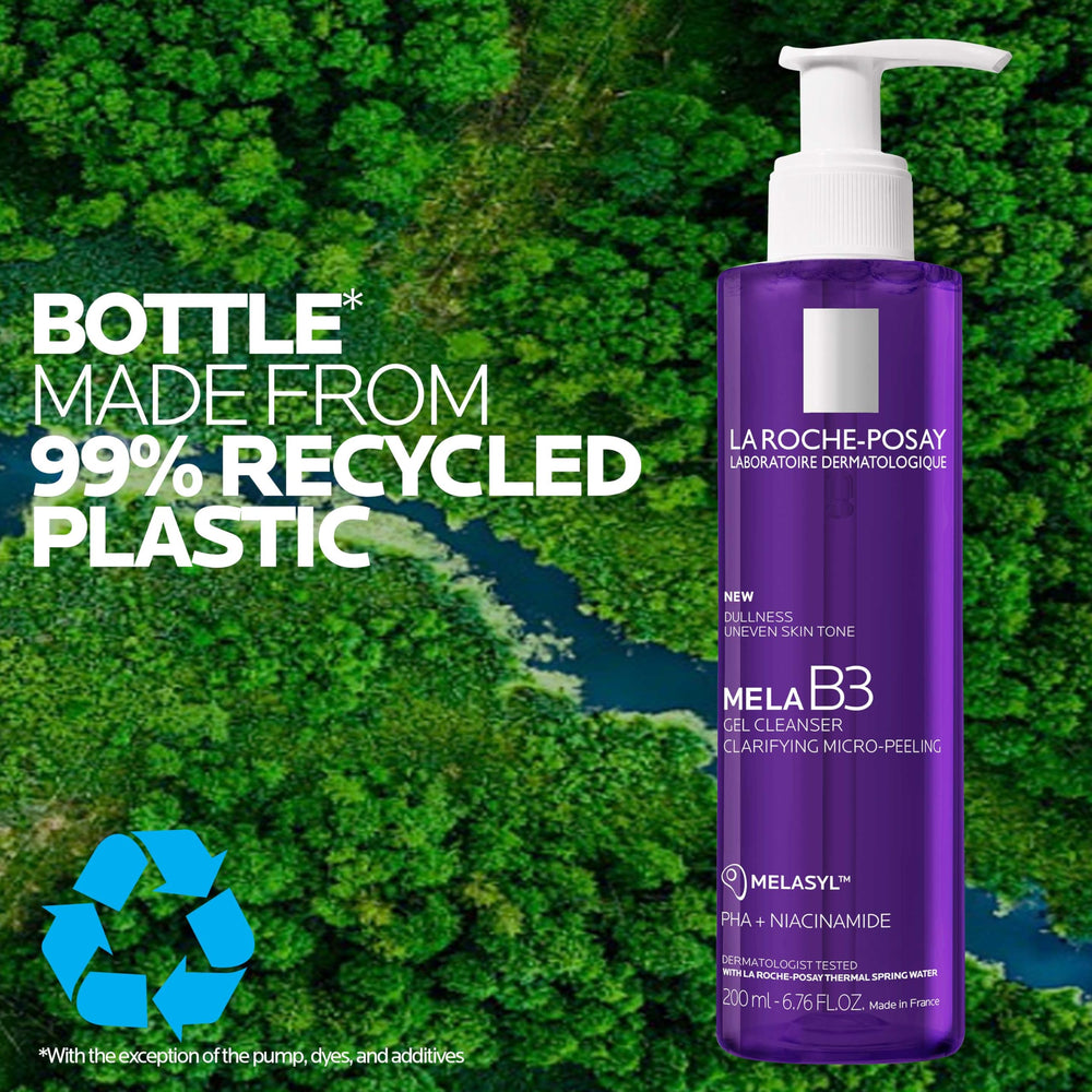 La Roche-Posay Mela B3 Gel Cleanser supports even skin tone.