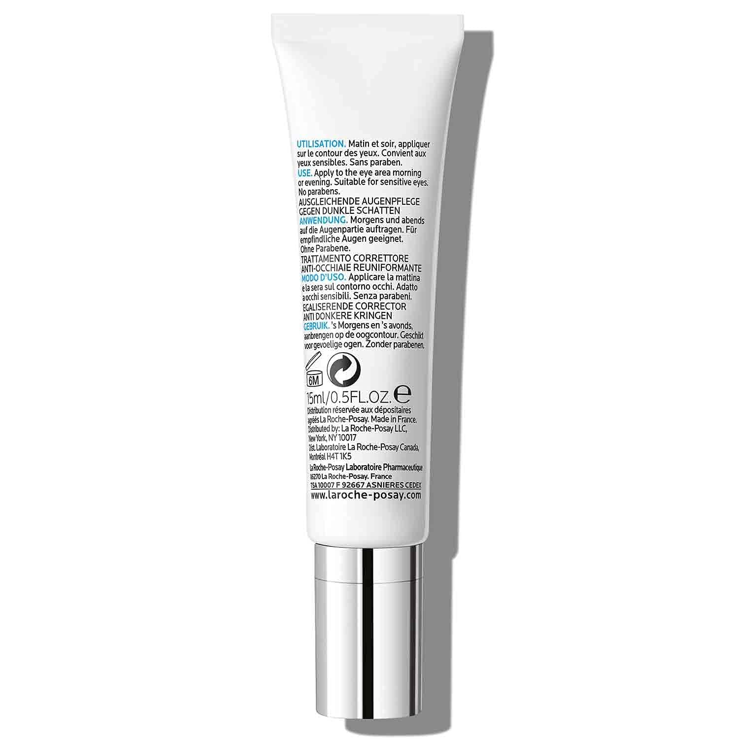 Gentle formula suitable for sensitive eye areas during routine.