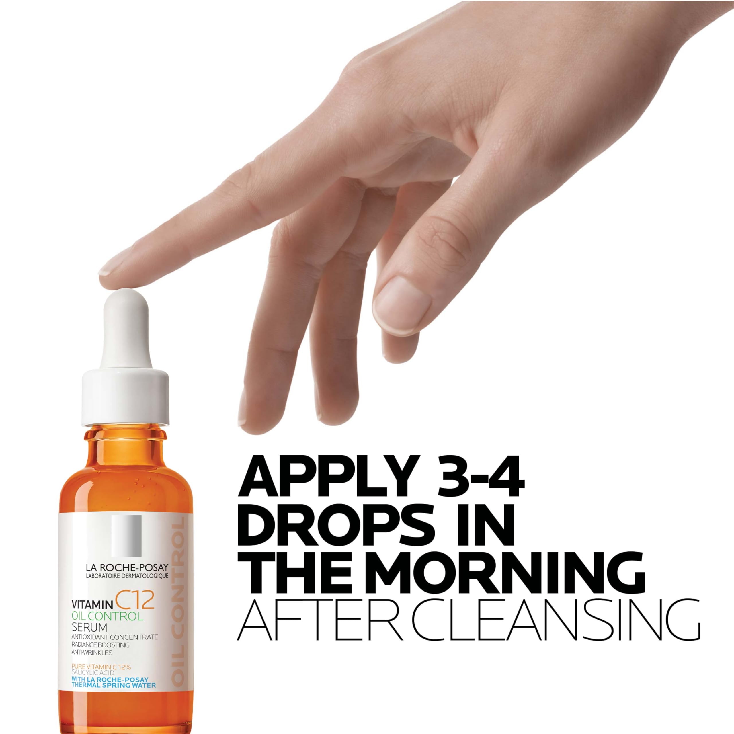 Salicylic acid component helping with pore clarity in the La Roche-Posay serum.