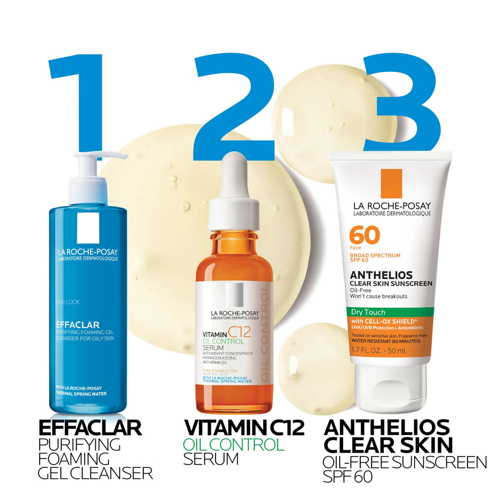 Liquid texture of La Roche-Posay Pure 12% Vitamin C Serum.