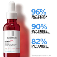 Night-time application with La Roche-Posay bottle for 3-4 drops renewal