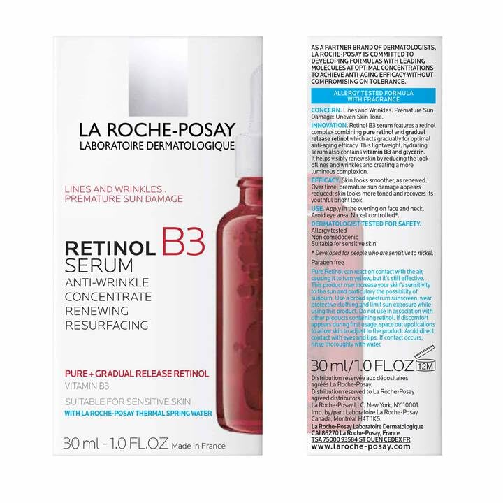 La Roche-Posay sensitive skin-friendly serum supports aging concerns