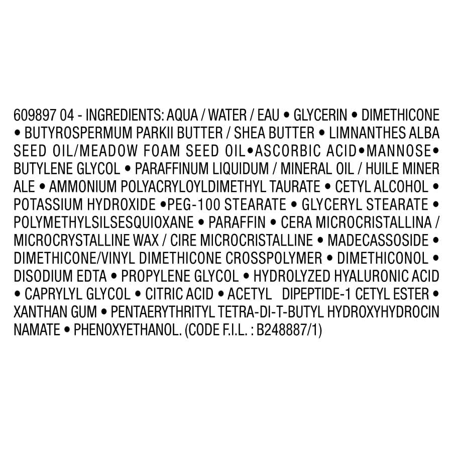 Swatch/test image highlighting skin-friendly formula for sensitive eyes