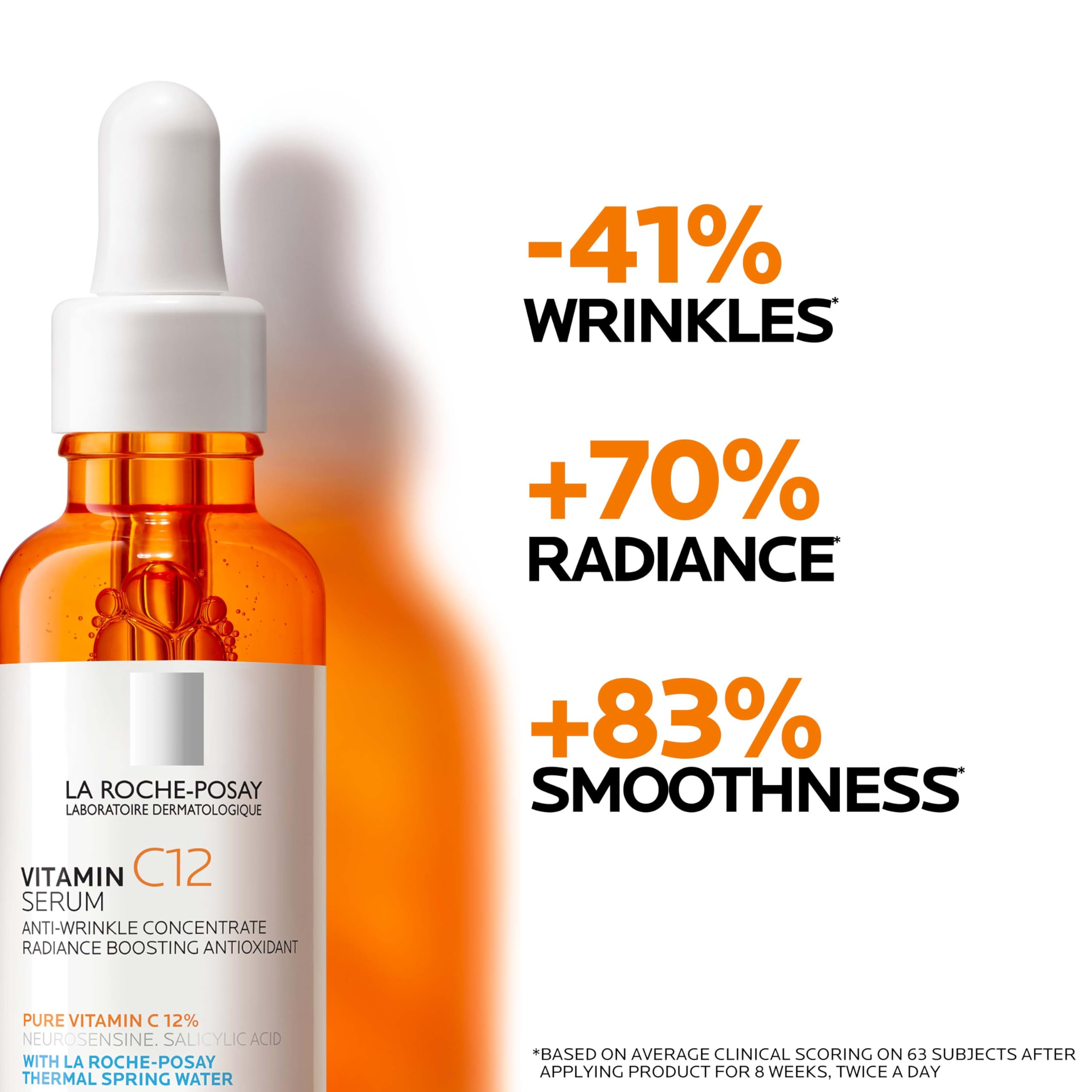La Roche-Posay serum with salicylic acid targets clearer-looking skin.