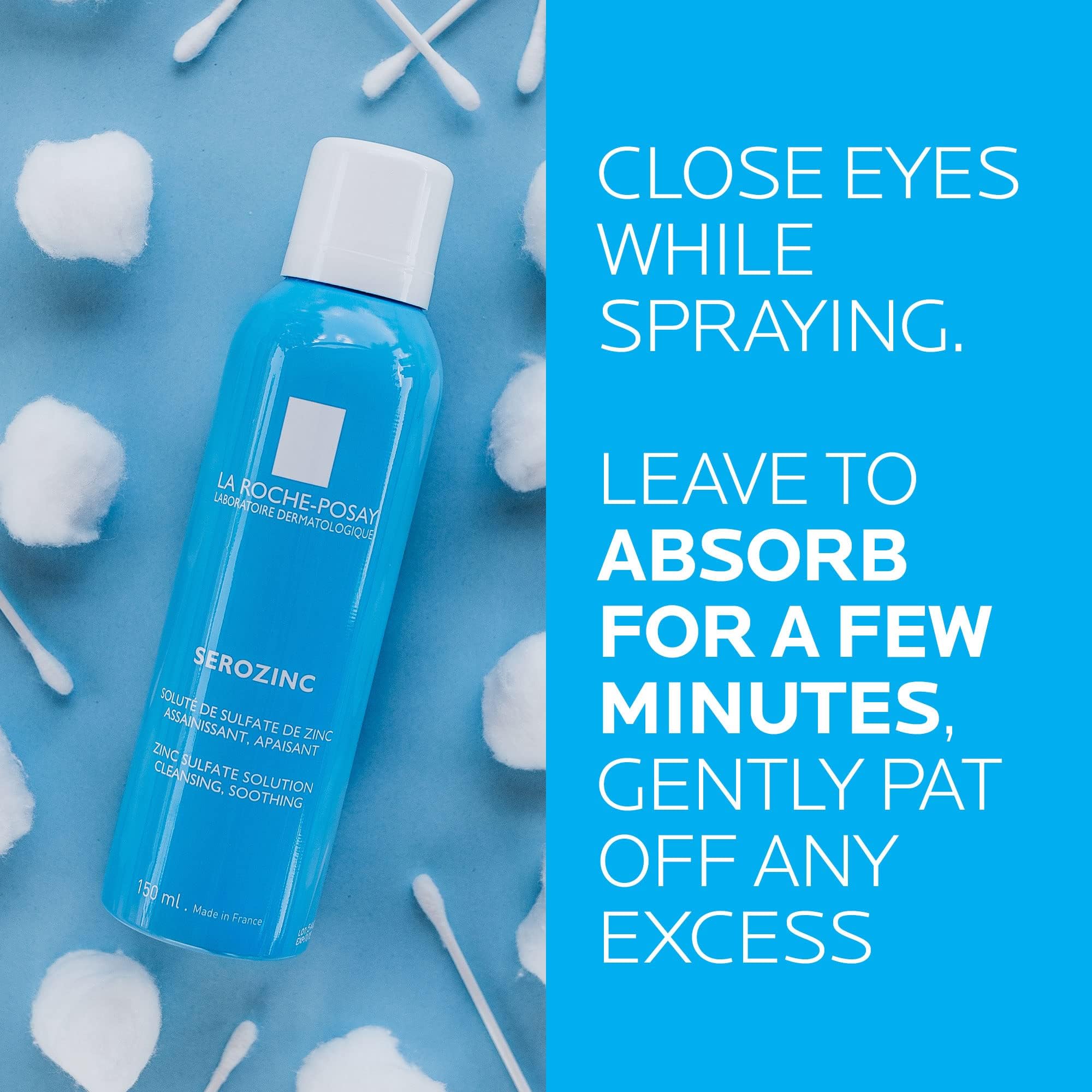 La Roche-Posay Serozinc tonico sin alcohol, ideal para uso diario