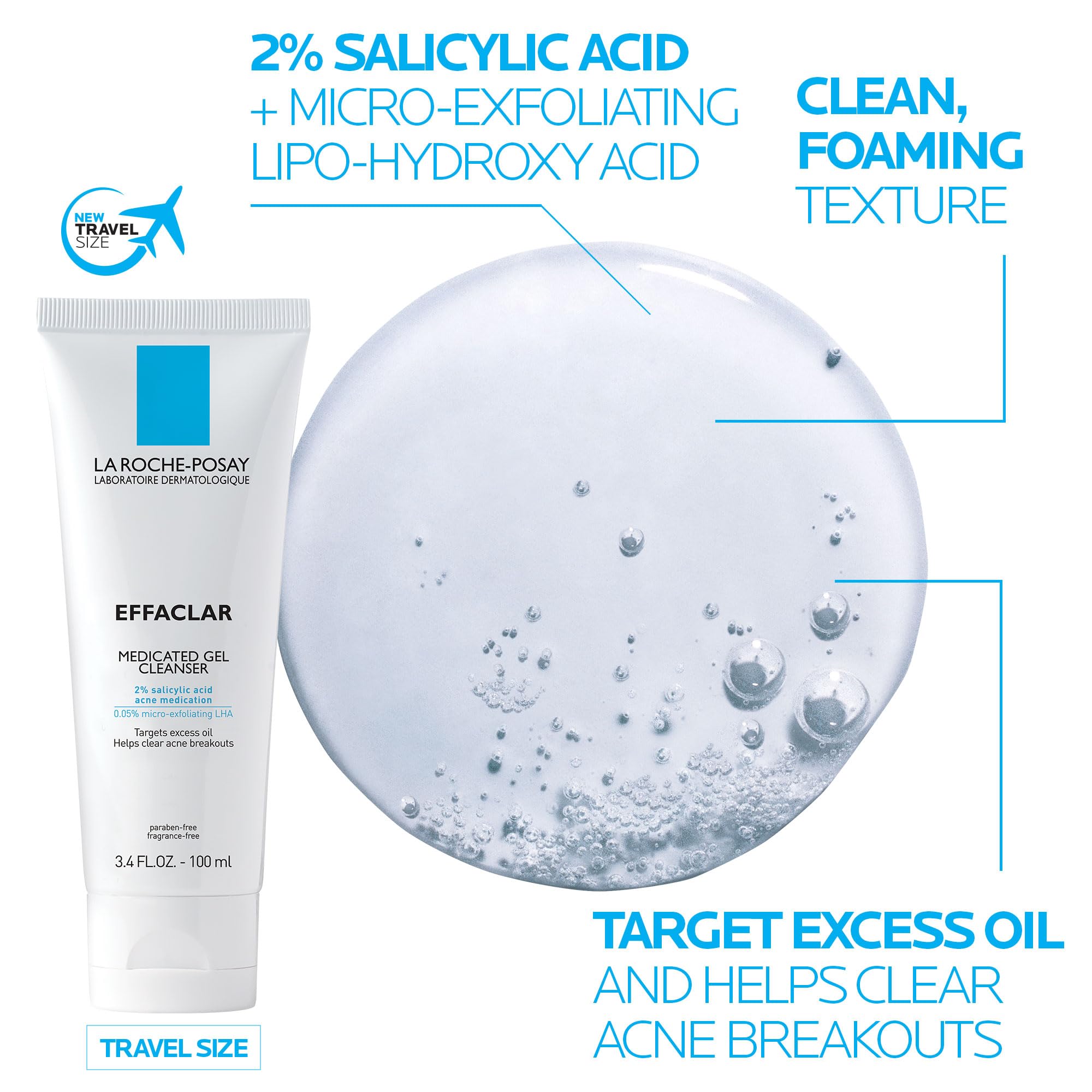 La Roche-Posay Shea butter and glycerin cream swirl for hydrating barrier support.