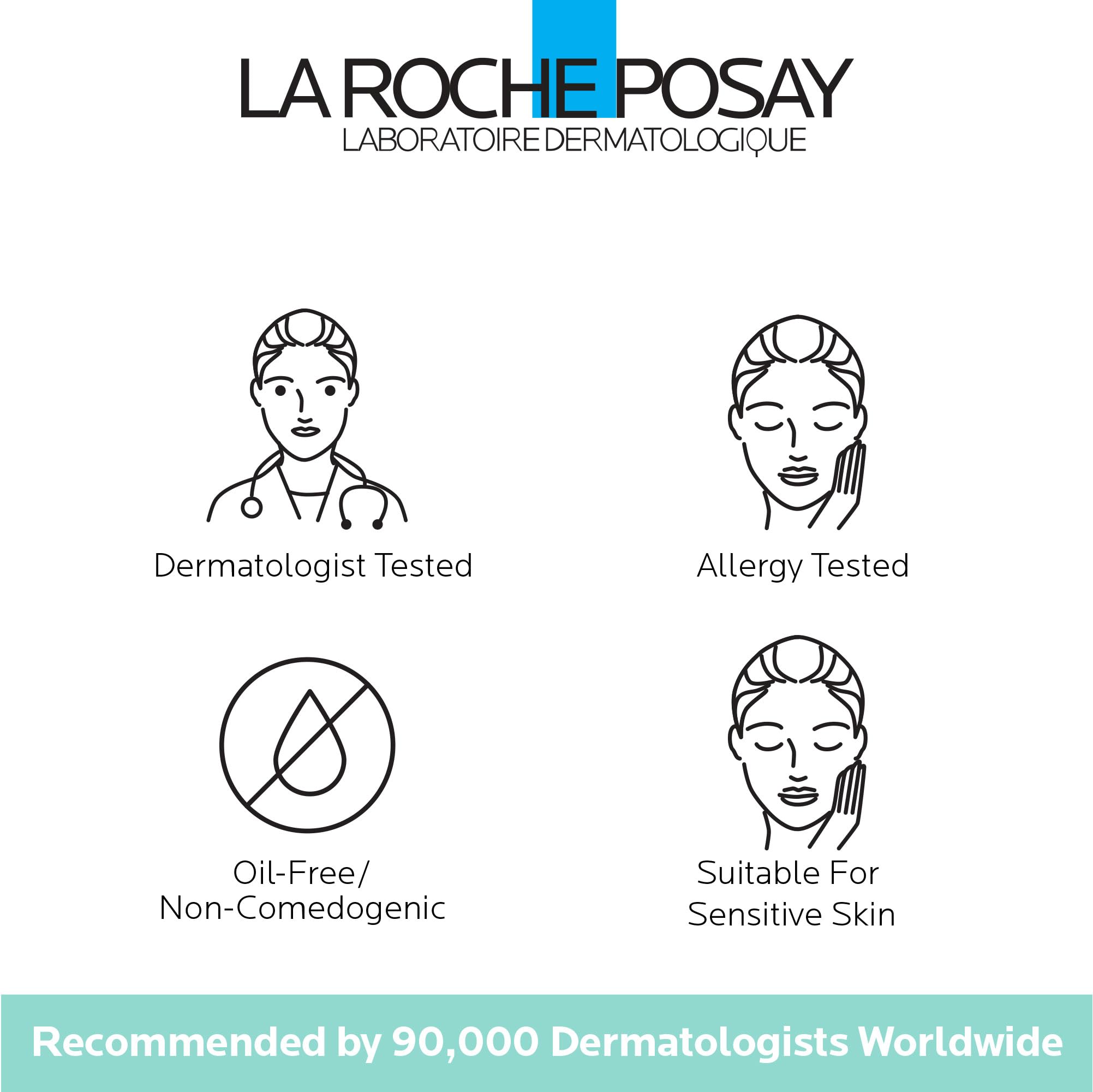 La Roche-Posay Thermal Spring Water bottle emphasizing soothing ingredients.