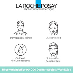 La Roche-Posay Thermal Spring Water bottle emphasizing soothing ingredients.