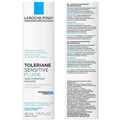 La Roche-Posay Toleriane Sensitive Fluide with mattifying texture for shine-free skin