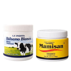 La Vaquita Bálsamo Blanco en empaque compacto para almacenamiento y uso diario.
