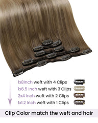 LaaVoo wefts with natural-edge thinning blend for a natural look