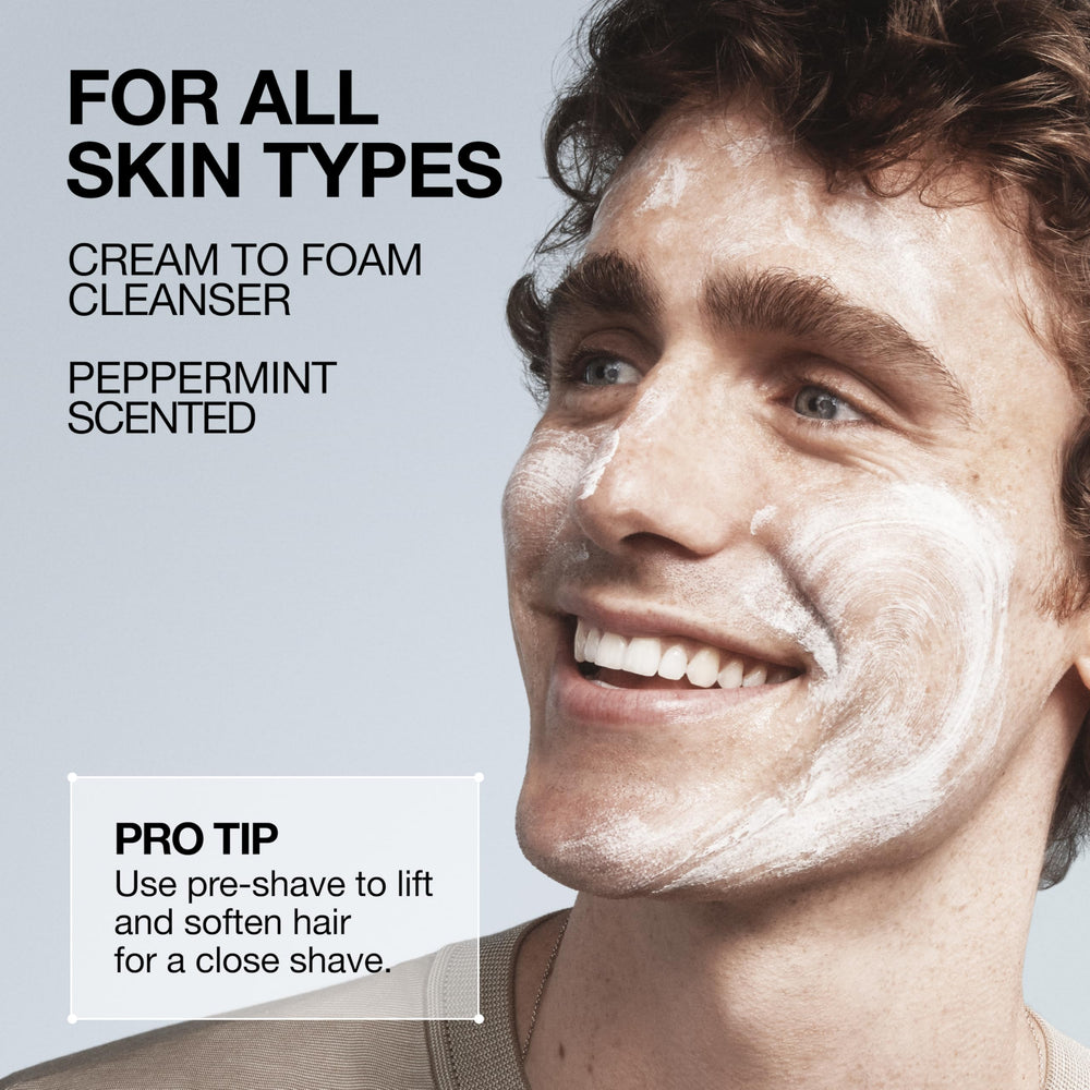 Lab Series all-in-one face wash with micro-silica exfoliator polishes skin