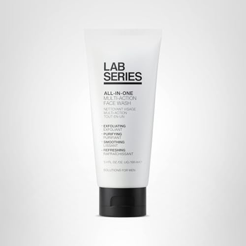 Lab Series all-in-one face wash skin texture close-up