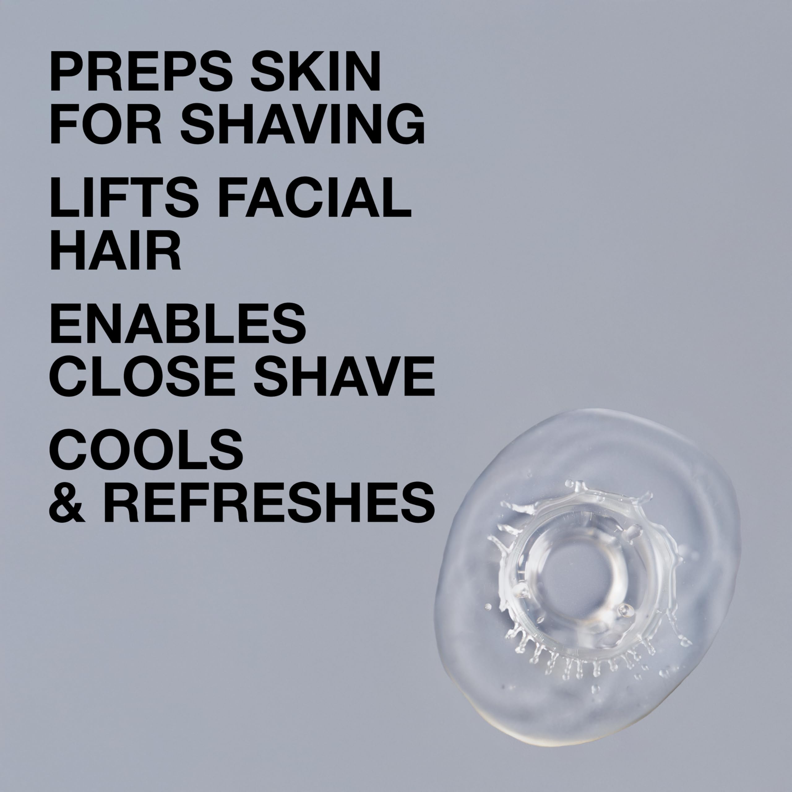 Beard and facial hair lifted for a closer electric shave with Lab Series.